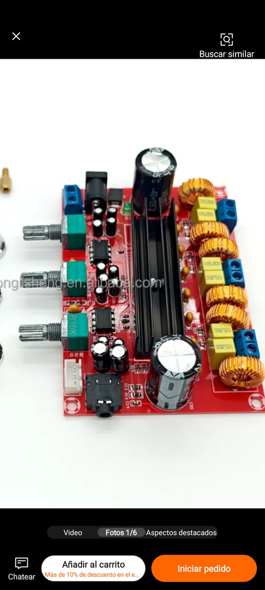 PLACA AMPLIFICADORA 2.1 200W